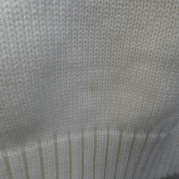 Gitano Women's Plus 20W Vintage‎ Sweater Face Knit White - Picture 5 of 7